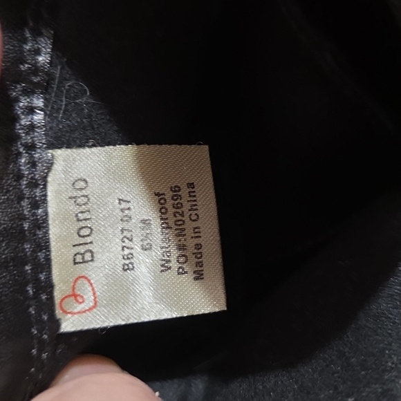BLONDO WATERPROOF LADIES BLACK BOOTS SIZE 6.5 - Picture 7 of 7